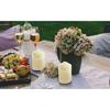 USB Rechargeable Pillar RGB Candle light Paraffin Wax Dancing wick w/18keys Multi-color Remote Home Party table Decoration