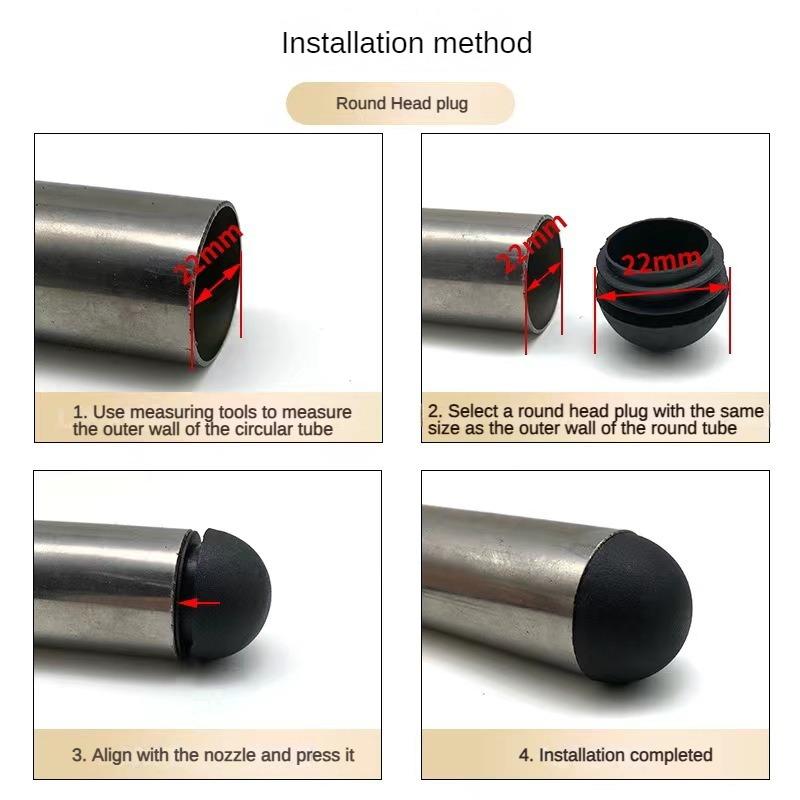 4/8pcs Chair Leg Caps Round Steel Pipe Plug Table Feet Mat Floor Silent Protector Pads Chair Table Feet Decorative Dust Cover