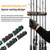 Wall-mounted Fishing Rod Racks Display Rack Fishing Rods Bracket Non-punching Punchable Fishing Rod Storage Placement Rack Equipment