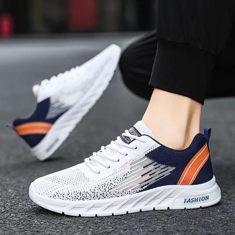 Shoes Men's Summer Breathable Thin Mesh Shoes  New Flying Woven Mesh Sneakers All-match Men's Casual Trendy Shoes