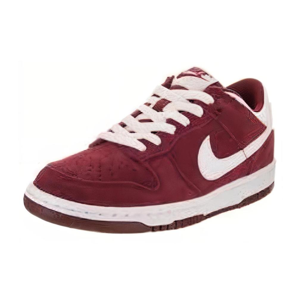 Nike Dunk Slip Resistant Low Top Kids' Skateboarding Shoes Burgundy White Teenagers 310569-604