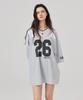 KITTY POTTERY 26 Block Oversized Short Sleeve T-Shirt Gray