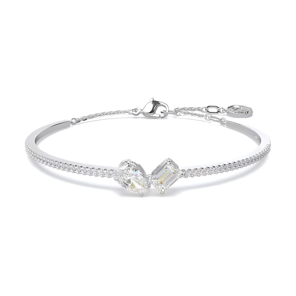 Swarovski Mesmera Inlaid Pattern Decorated Bracelet Women Bracelets Silver 5667253