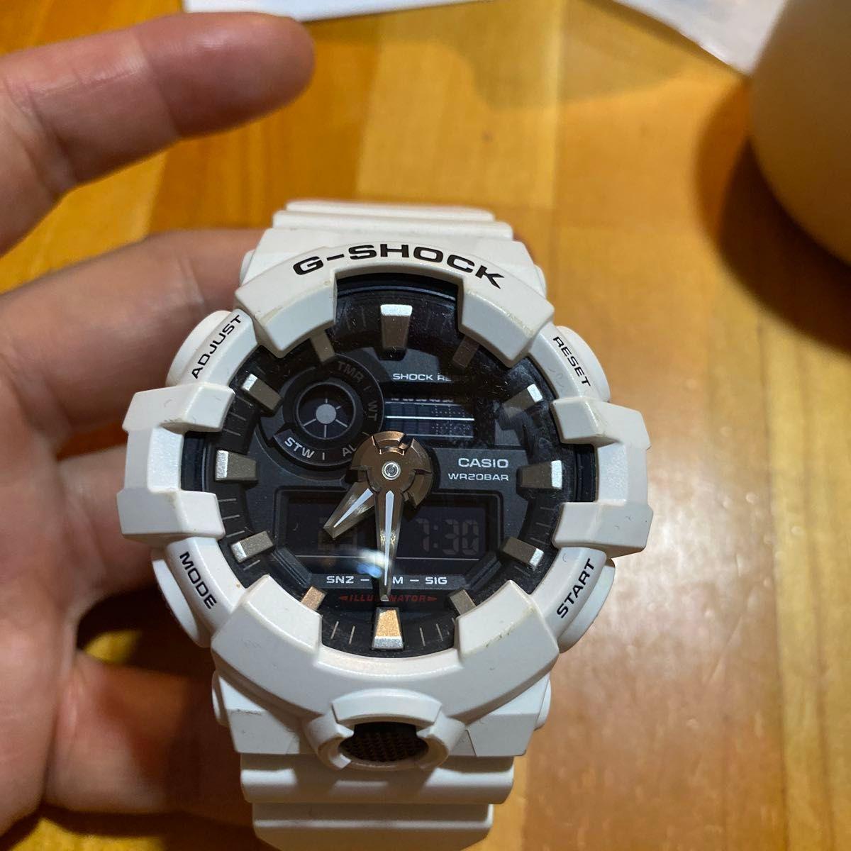 Used CASIO G-SHOCK GA-700 White Watch