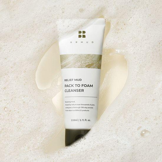 BRMUD Relief Mud Pack-to-Foam Cleanser 110ml