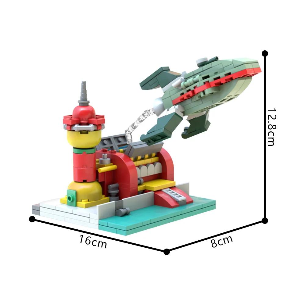 

MOC Futurama Planet Express Model Building Blocks Animated DIY Creative Express Station Delivery Spaceship Brick Toys Adult Gift PDF instruction