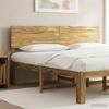 Headboard with Live Edge ROSTOCK White Washed 180 cm