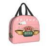 Bolsa Térmica Clássica Central Perk Friends Lancheira Isolada para Mulheres Crianças Escola Trabalho Piquenique Sacos de Armazenamento de Alimentos