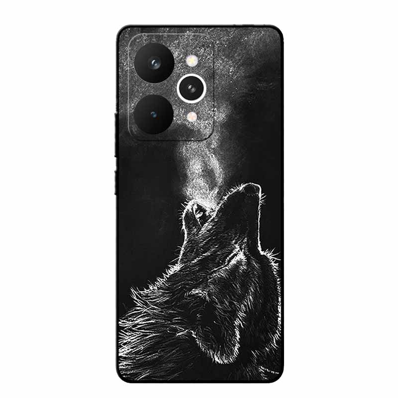 

Funda For Realme 15 Pro 5G Case Fashion Soft Silicone Back Cover For Realme15 Pro Protective Bumper 15 Pro 5G Cat Wolf TPU Coque Realme 15 Pro