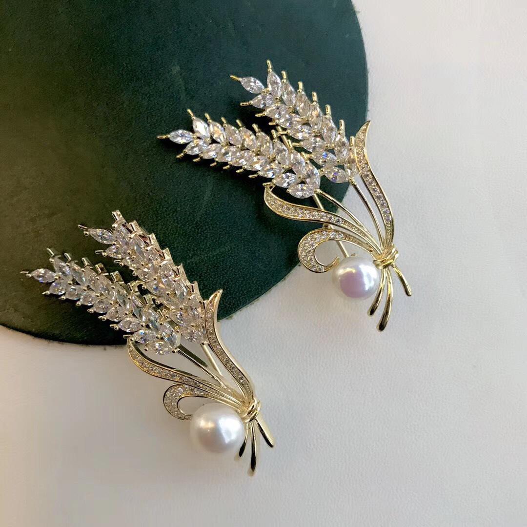 

Золотая брошь «Колос пшеницы» — булавка для пальто в стиле ретро своими руками для женщин