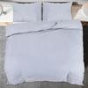 Vidaxl Bedding Set, Grey, 200X220 Cm, Cotton