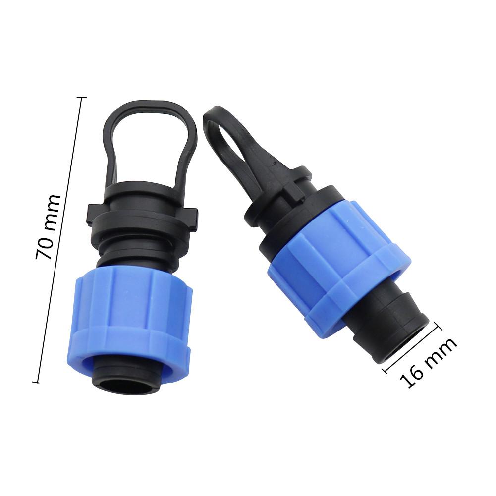 10pcs 16mm Drip Tape End Plug Household Irrigation Adapter Garden Hose Connector Agriculture Greenhouse Drip Tape Fittings