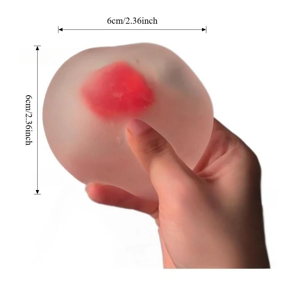 Kids Childrens Squishy Strawberry Stress Ball Soft Fidget Sensory Toy for ADHD Autism Slow Rebound Squeeze Toy for Adults Christmas Gift Present