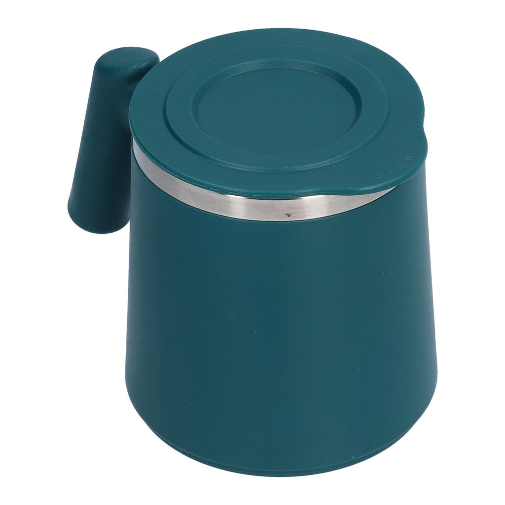 420ml Edelstahl Kaffeetasse Frühstückstasse Kaffee Milchbecher für Zuhause Büro CampingGrün