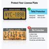 2 Pack Clear License Plate Cover And Frame Combo, License Plate Protector Unbreakable License Plate Shields Tag Holder Fits Standard US Plates With