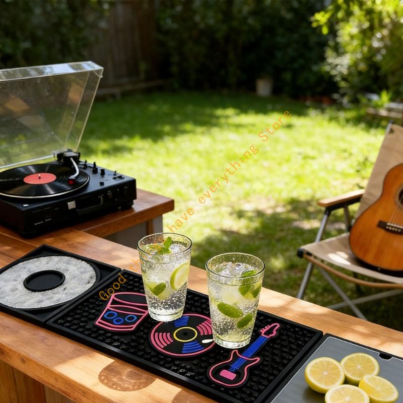 Easy To Carry Waterproof Bar mat With hoisted fringes For Quick Liquid tidying 55KF