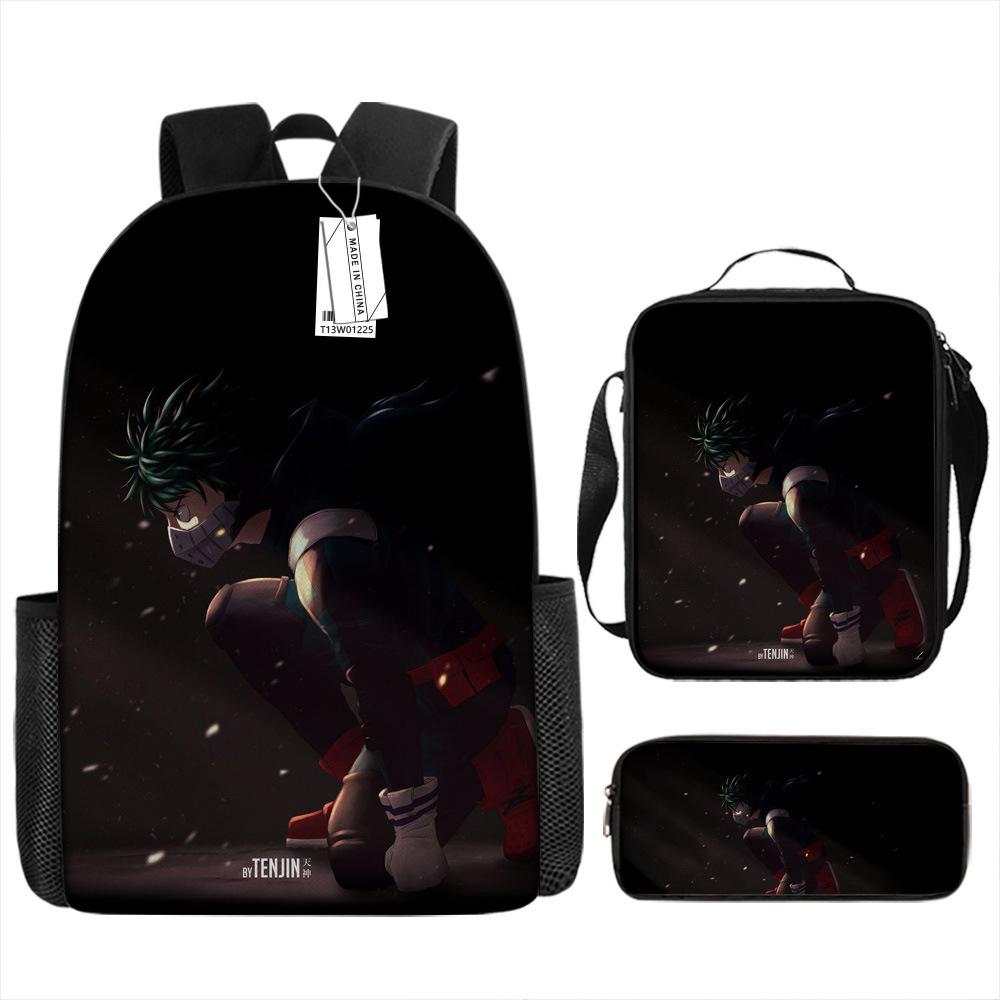 Around My Hero Academia My Hero Academia School Bag New Burden Reduction Spine Protection Elementary School Backpack
