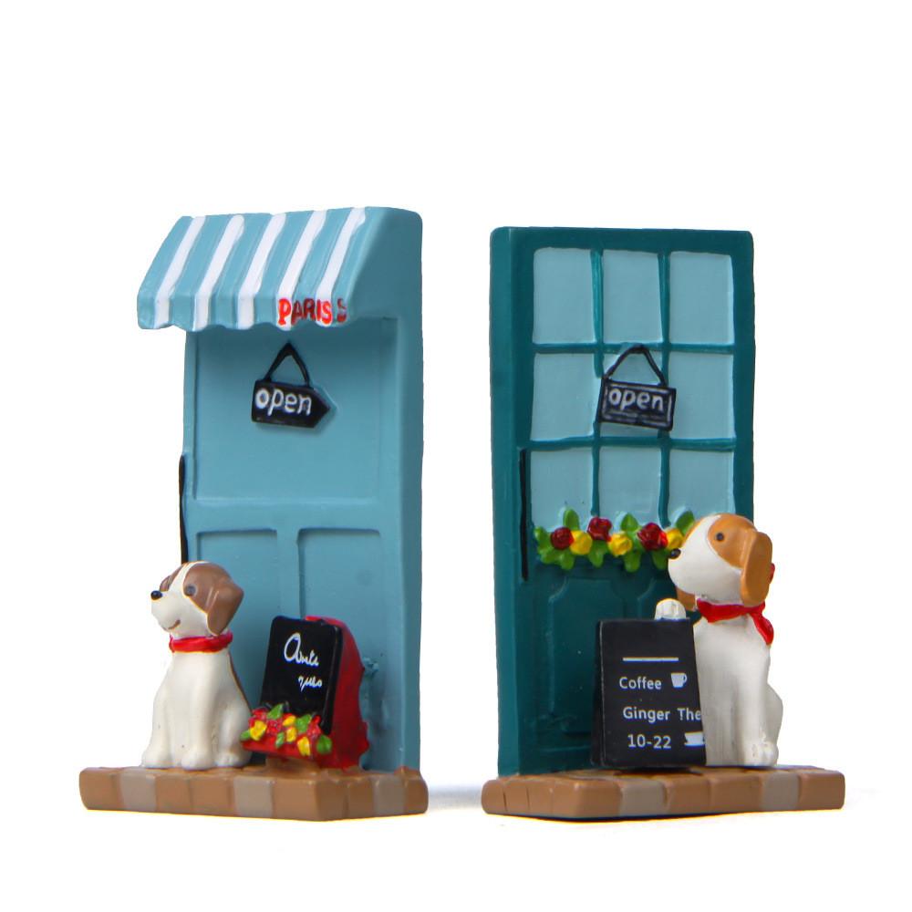 Cute Cartoon Puppy Shop Billboard Scene Model For Garden And Party Decor