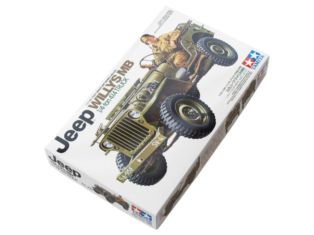 Tamiya 1/35 Militær Miniatyrserie Nr. 219 USA. Hærjeep Willys MB Plastmodell 35219