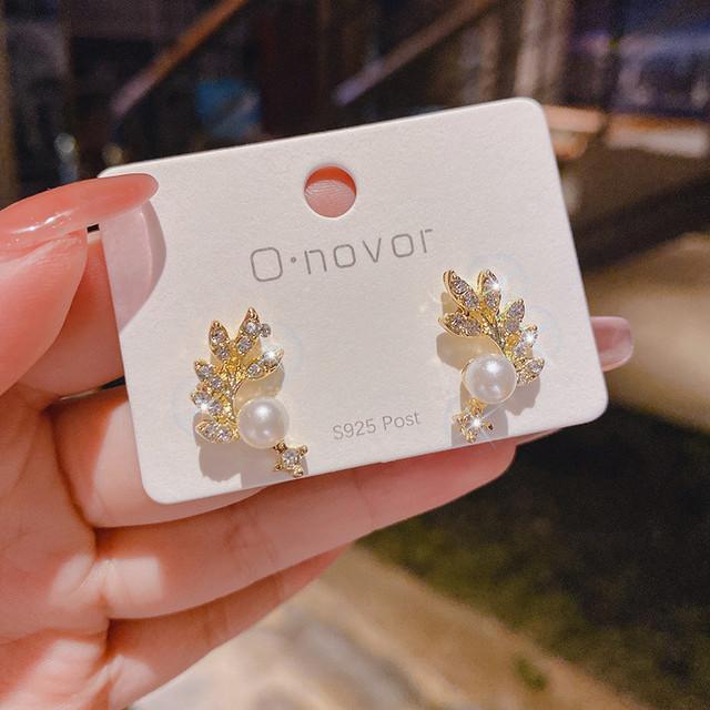 

Модные романтические серьги с жемчугом, ювелирные изделия из циркония, золотые серьги-капли для женщин, темпераментные украшения для свадебной вечеринки, оптовая продажа