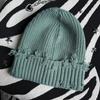 Unisex Streetwear Hats Knit Winter Beanie Hats Hip Hop Street Style Checked Beanie Hats