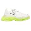 Triple S Clear Sole White Fluo Yellow 541624W2FR19073