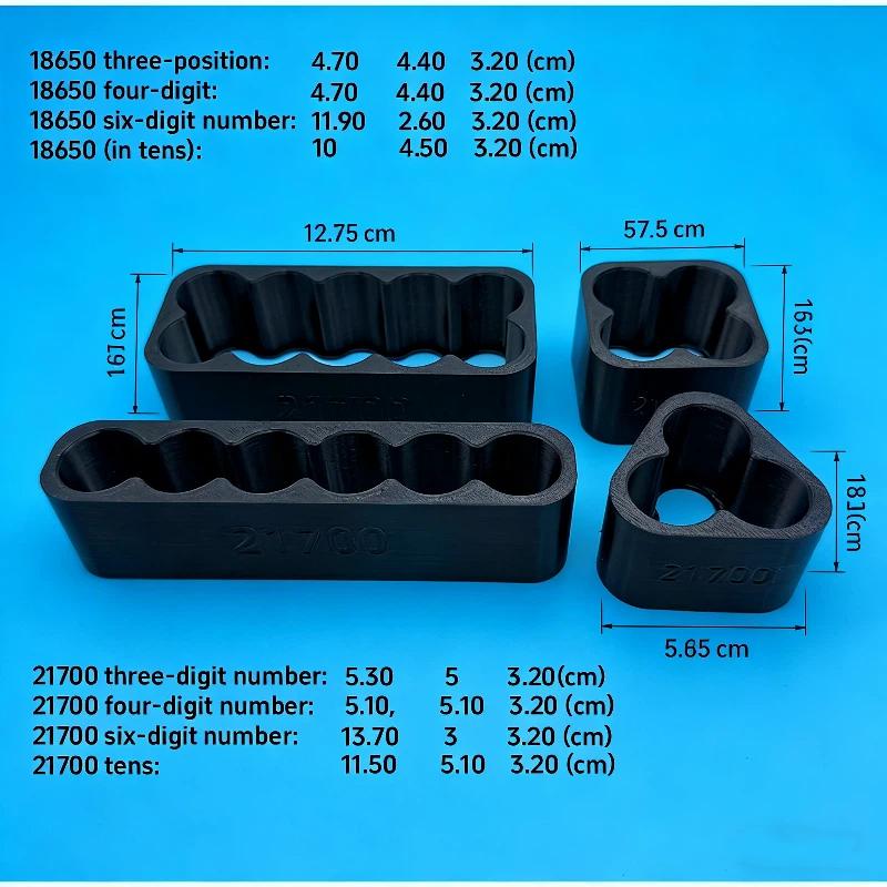 4pcs 18650 Lithium Battery Spot Welding Fixture Tool Set Manual 3/4/6/10 Joint Clamp Assembly Bracket For Battery Pack Making