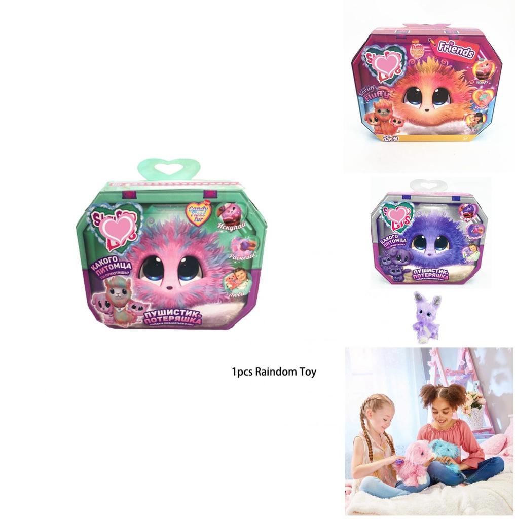 Adorabile Scruff A Luvs Sorpresa Bagnetto Gatto Cane Coniglio Peluche Giocattolo Per Bambini Regalo di Natale