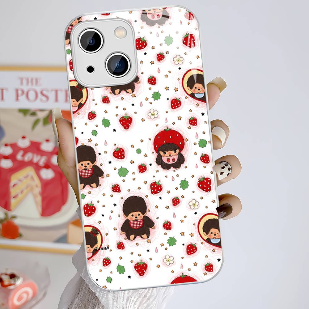 

Cute M-Monchhichi Tempered Glass For Iphone 14 13 12 11 Pro Mini XS MAX 14Plus X XS XR Fundas iphone 11