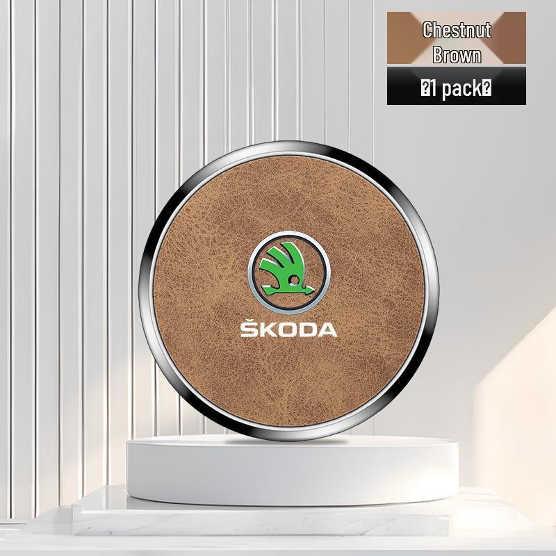 Skoda Kodiaq Cup Holder Coaster for 2017-2024 Models, Alloy