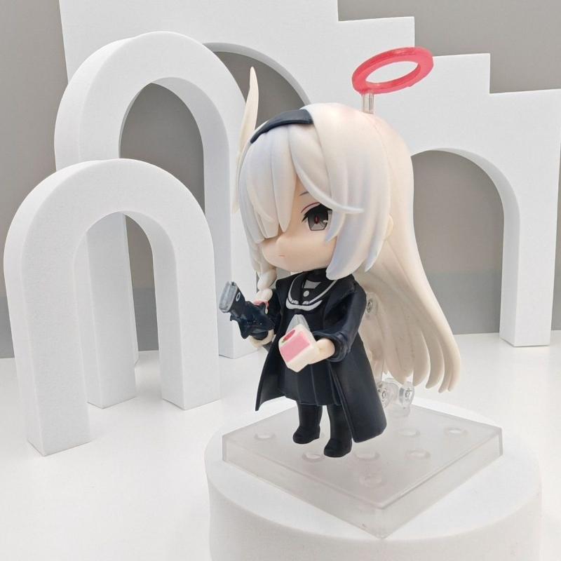 10CM Blue Archive Action Figure Anime Prana Q Version Desktop Standing Posture Model Toys Collection Ornaments PVC Doll Gifts
