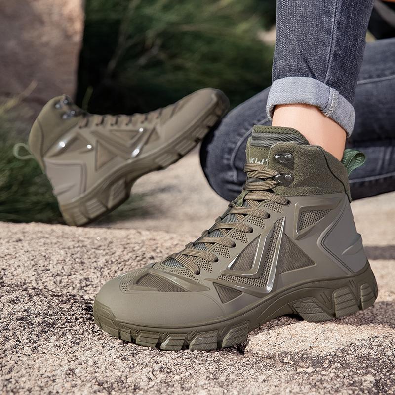 Botas Masculinas Outdoor Botas Desert Botas de Caminhada Sapatos de Tornozelo Para Homens Sapatos de Segurança para Trabalho