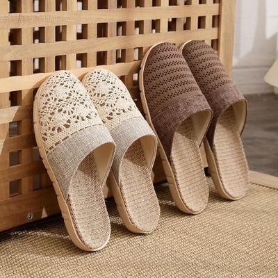 Pantofole Estive per Donna Uomo Traspiranti Waffle Pantofole da Interno Slip-on Punta Aperta Scarpe da Casa Punta Chiusa Pantofole Silenziose