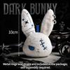 Dunkles Kaninchen Schlüsselanhänger Gotischer Stil Hase Schlüsselanhänger Rucksack Anhänger Charms Cartoon Hängender Schlüsselanhänger Geburtstagsfeier Geschenk