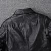 Classic 1930s Style Natural Goatskin Men's Leather Jacket Soft Slim Fit Real Skin Bomber Coat Men Clothes Spring