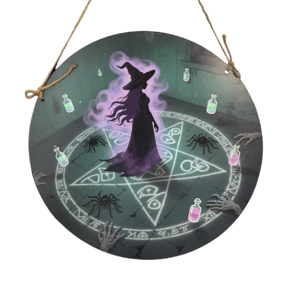 Wooden Halloween Door Hanging Pendant Pumpkin Horror Party Props  Home Decoration