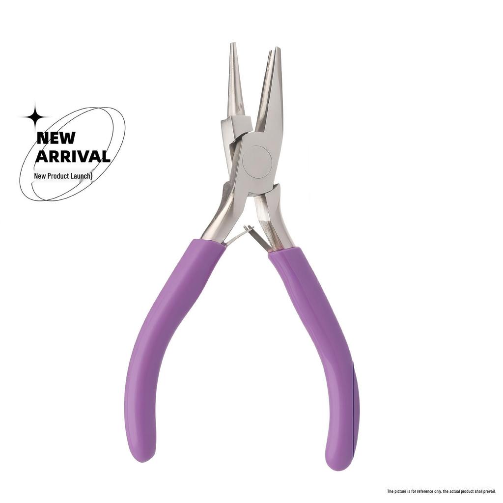 Precision Needle-Nose Pliers for Jewelry Making - 4.5" Tool for Bending Gold, Silver, Copper, Iron Wire with 9 Needle Tips