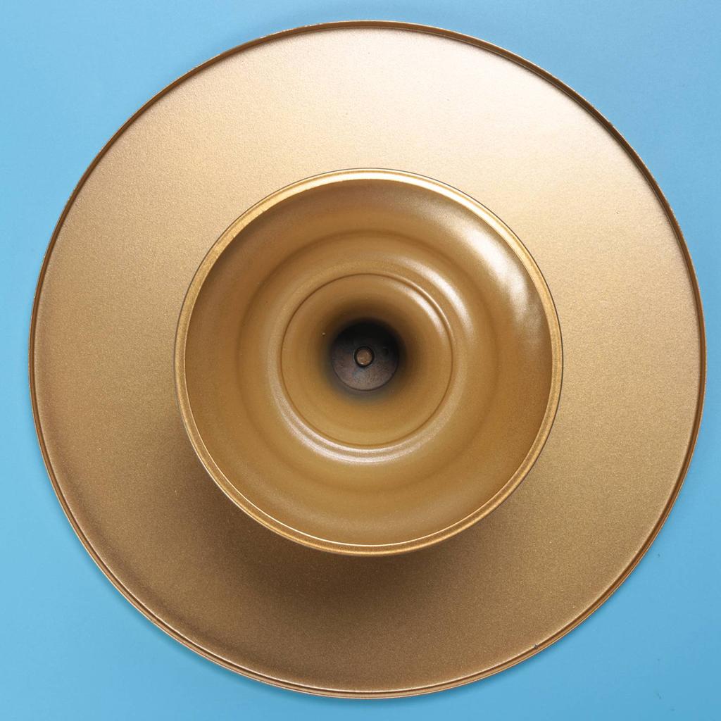 A96I-12 Zoll Eisen Runder Kuchenständer Kuchenteller Sockel Desserthalter Hochzeit Geburtstagsparty