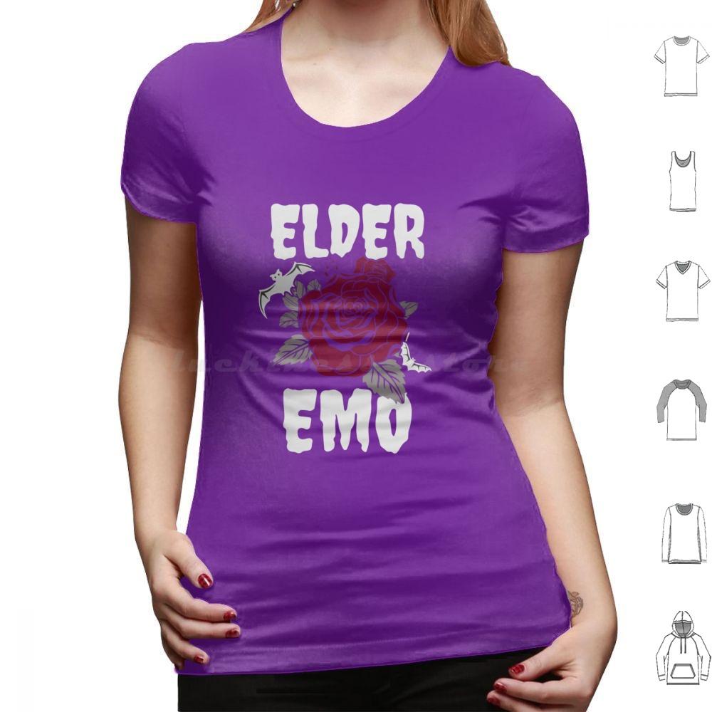 Elder Emo T Shirt 6xl Cotton Cool Tee Elder Emo Emo Goth Elder Skull Pop Punk Emo Band Still Emo Funny Elder Emo Punk Black