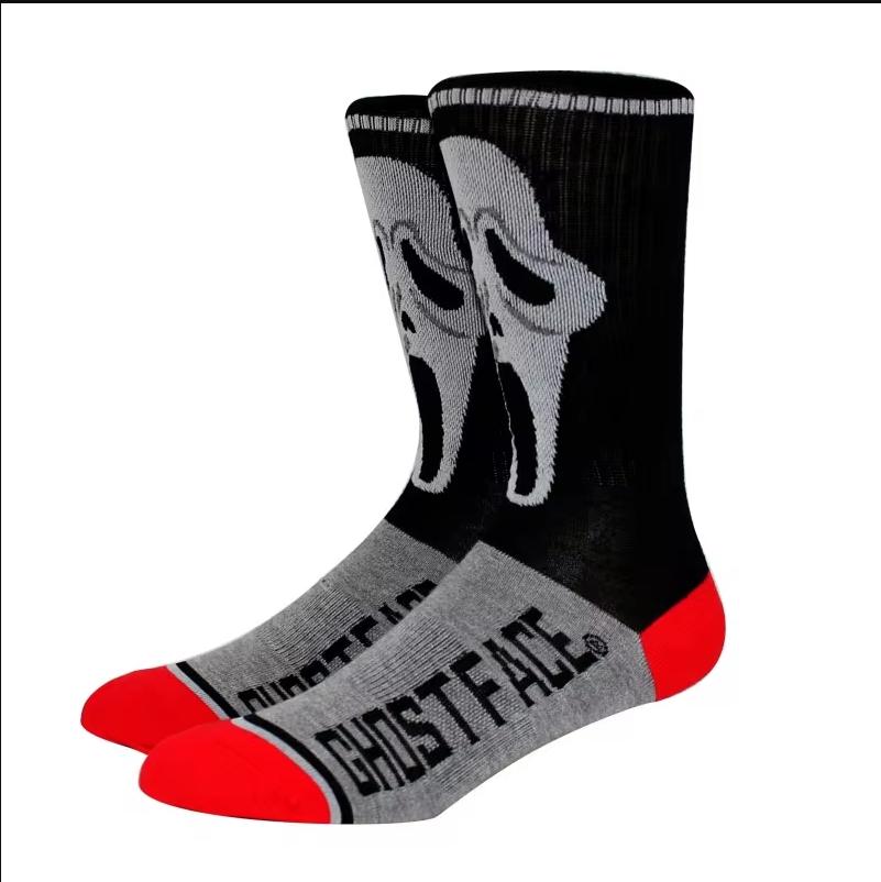 Nouveaux Chaussettes Halloween Femmes Harajuku Chaussettes Squelette Drôle Alien Hommes Chaussettes Chaussettes Citrouille Chaussettes Monstre Chaussettes Mi-Mollet Chauve-Souris Chaussettes Anime