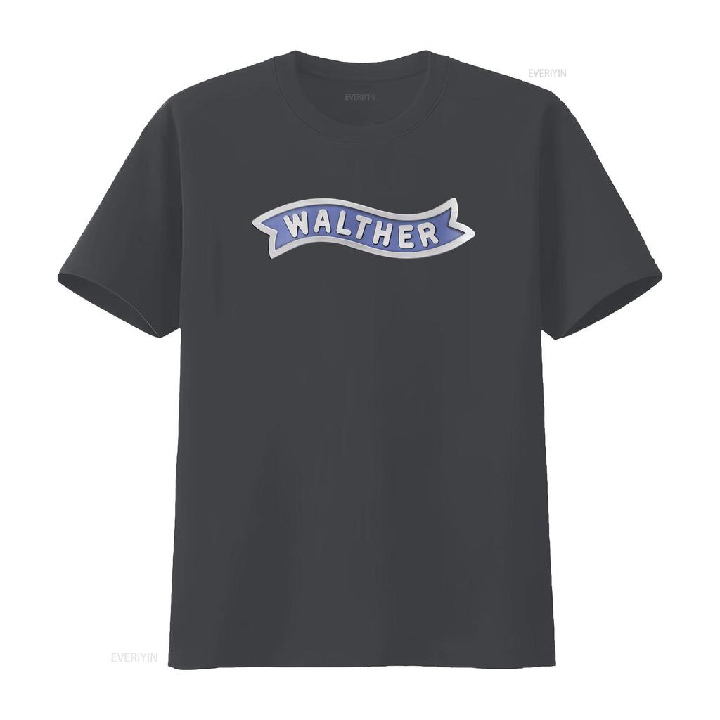 Walther Guns Firearms Logo Mens Black T Shirt Size S 5XL Stylish Print Vintage Washed Streetwear Unisex Slightly Soft Homme