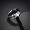 Simple 8mm  Men's Couple Black Titanium Ring Matte Finished Finger Ring Jewelry for Male Wedding Bands Gift