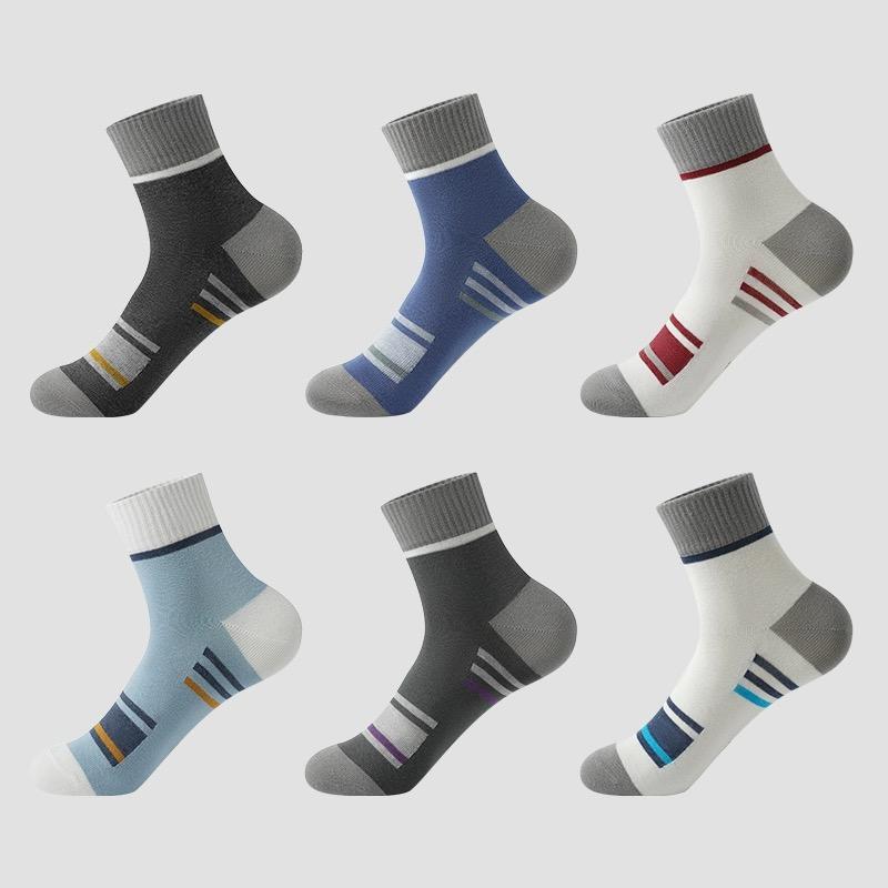 10 Pairs Breathable Cotton Sports Stockings Men Bamboo Fiber Autumn And Winter Men Socks Sweat Absorption Deodorant Business Sox