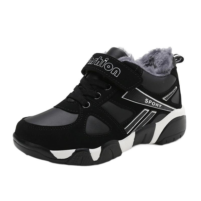 Wintersportschuhe Jungen warm neue Sportschuhe lässig Mittelschulkinder Baumwollschuhe Jungen Grundschüler