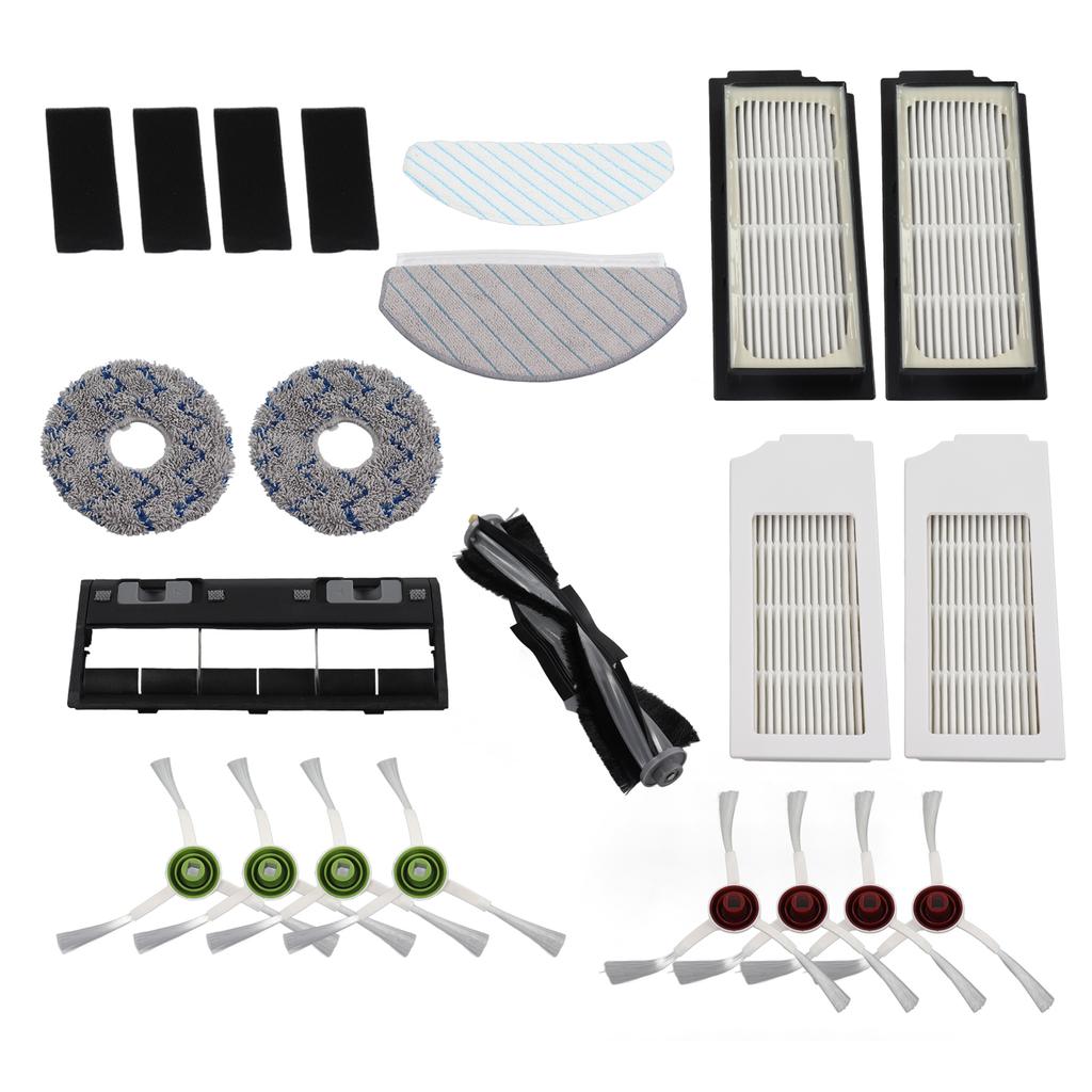 Roboterstaubsauger Zubehörset Hauptbürste Seitenbürste Gewischmopp Waschbares Mopptuch Filter für T10