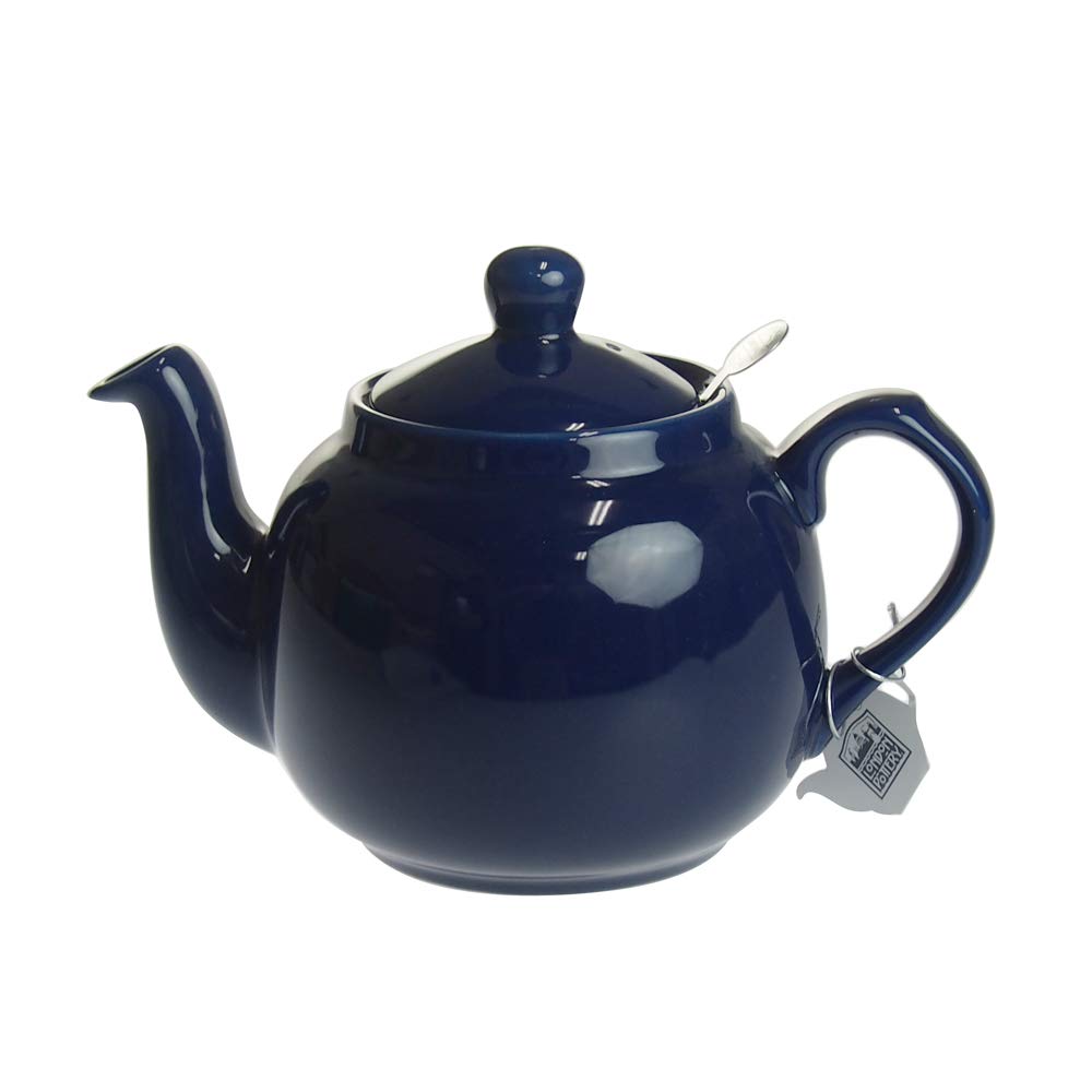 LONDON POTTERY Farmhouse Teapot, 4 Cups, Cobalt Blue