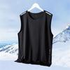Quick Ship Men's Ice Silk Loose Fit Tank Top - Plus Size, Summer Thin, Fitness Racerback, Sleeveless