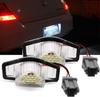 VISPREA Honda LED License Plate White Direct 12V 18 LEDs Per Set of Compatible with C154 Lights, LED, Replacement, 3W, Side, 2, Stepwgn, Odyssey, Fit,