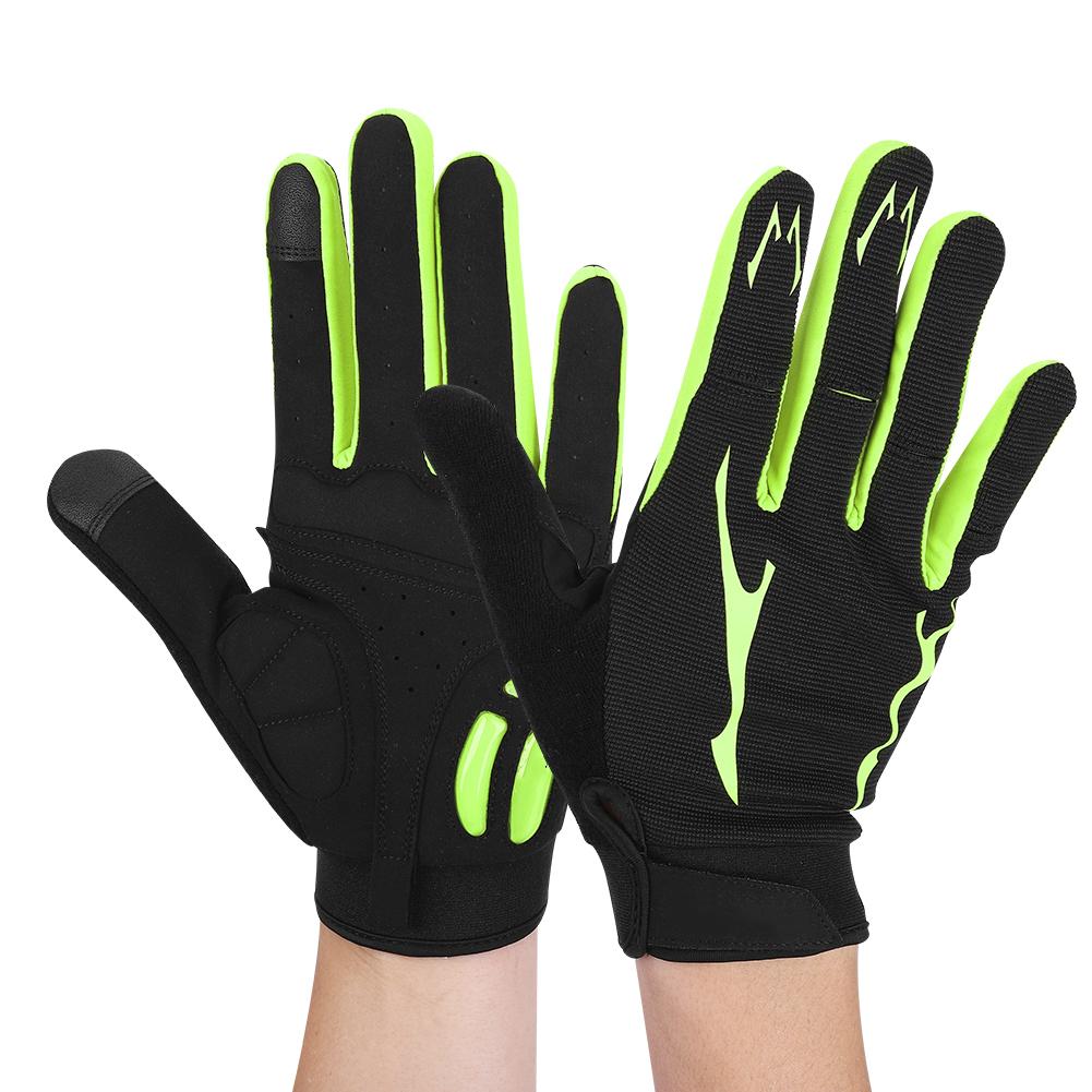 1 Pair Unisex Sports Gloves Shock Damping Brthable Nylon Gloves for Outdoor Cycling