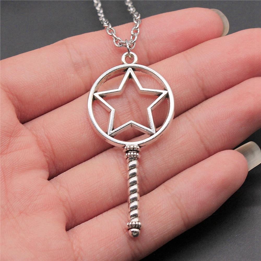 Openwork Resin Photo Frame Geometric Keys Pendant Antique Bronze Silver Metal Friend Collar Necklace